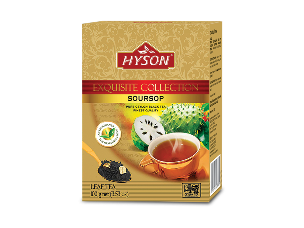 Чай "Хайсон" цейлонский черный Exguisite Soursop Соусеп  100 г.*80