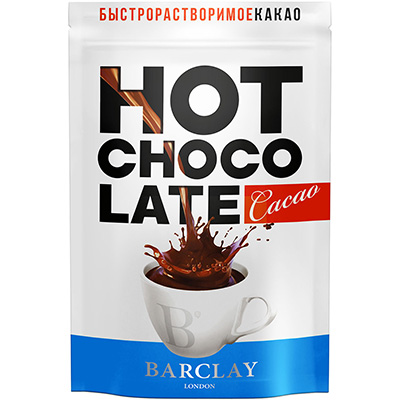 Какао-напиток "Горячий шоколад" "Barclay`s в дой-паке 350г