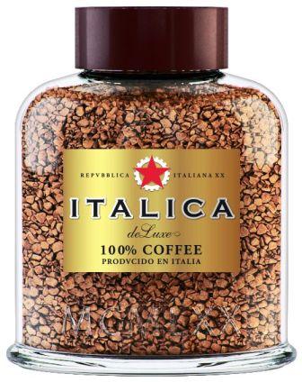 Кофе "ITALICA" de Luxe" 100 г. крист.  стеклобанка 1/6