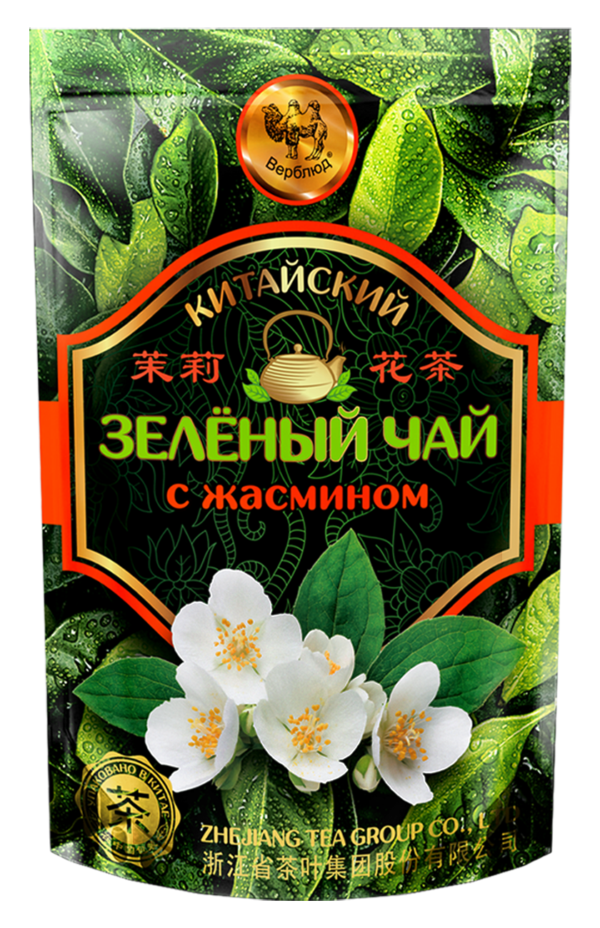 ВЕРБЛЮД зеленый чай с ЖАСМИНОМ 50г. М/У(ЕС 3005) 