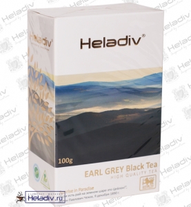 Чай черный листовой "HELADIV" EARL GREY PEKOE  1/100 гр. 1 х 60 