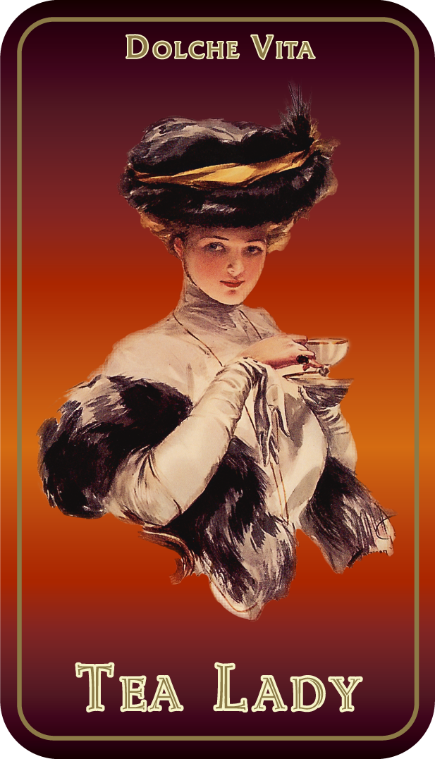 Ларец подарочный Дольче Вита "Tea Lady" (цейлонский черный крупнолистовой чай)  100гр х12 ж/б 